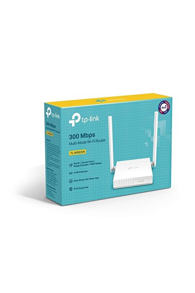 TP-LINK d-97 Tl-wr820n 3 Port 300mbps 2.4ghz 2xfıxed Anten Router