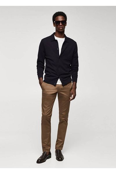 MANGO Man Βαμβακερό Skinny παντελόνι Chino