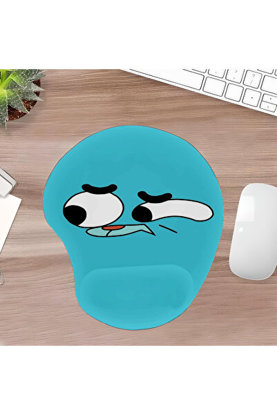 UcuruStore Gumbal Blue Οβάλ Επιφάνεια Ποντικιού με Πλήρη Υποστήριξη Καρπού κα...