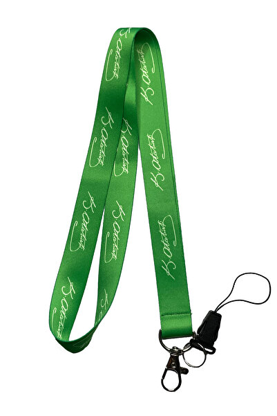 StormiStoretr Yeşil Atatürk Imzalı Boyun Ipi Ve Telefon Askısı