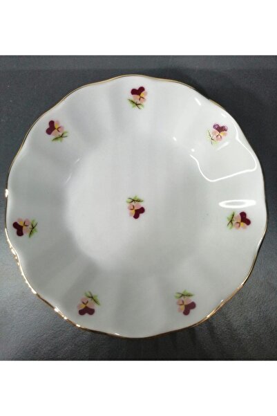 Porland PORCELAIN 12-Piece Hercaı Tea Plate - 11 cm Pink