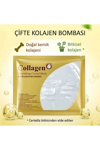 Bioaqua Set of 3 Absorbed Crystal Collagen Masks - Double Bomb, 60 g X 3 Pieces
