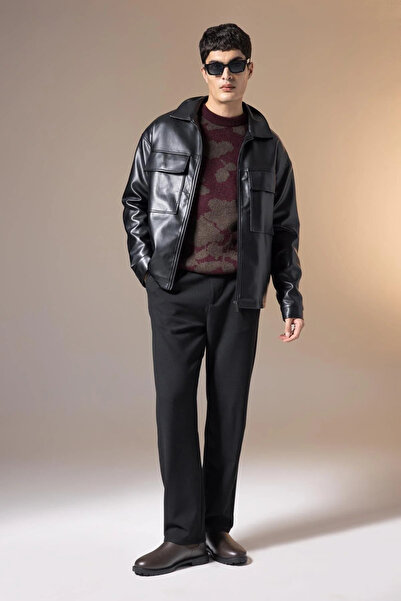 DeFacto Pants Regular Fit Wide Leg Basic Straight Pocket B8993Ax23Wn