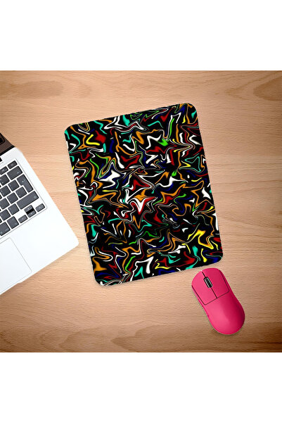 UcuruStore Ποντικομαξιλαράκι ορθογώνιου σχήματος Color Chaos με στήριγμα καρπού
