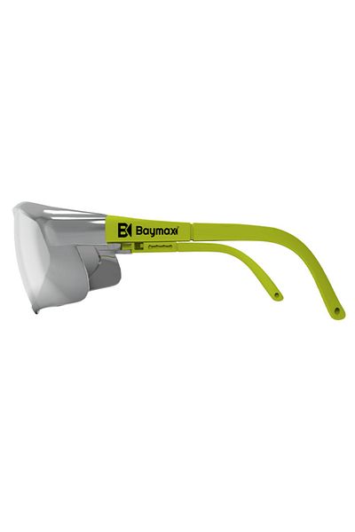 Baymax S900 Curved Silver Mirrored Antifog Protective Glasses 12 Pieces