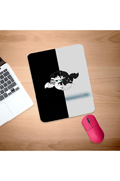 UcuruStore Χαριτωμένο ορθογώνιο mouse pad με σχέδιο δράκου και στήριγμα καρπο...