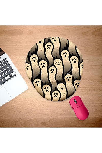 UcuruStore Hayaletler Οβάλ Ποντικομαξιλαράκι με Υποστήριξη Ολόκληρου του Καρπού