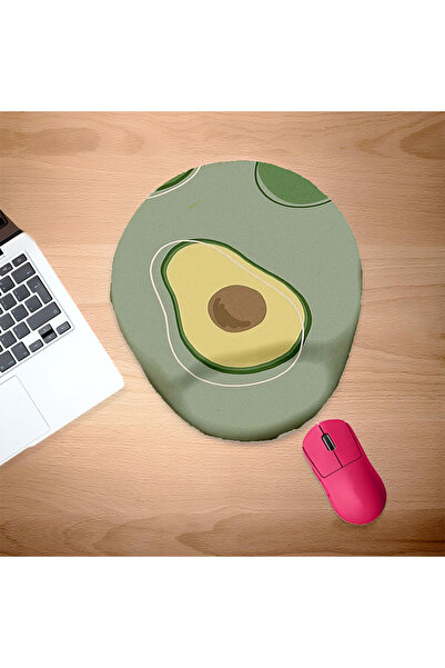 UcuruStore Οβάλ επιφάνεια ποντικιού με στήριγμα καρπού από αβοκάντο