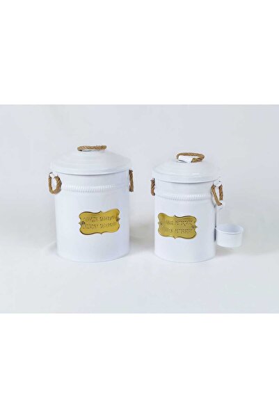 Genel Markalar Beyaz 2'Lİ ÇAMAŞIR VE BULAŞIK DETERJANI SAKLAMA SETİ 2 Parça G...