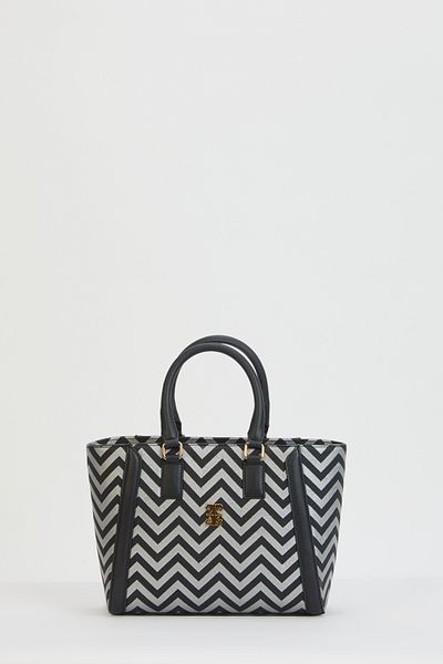 Pierre Cardin Silver Black Women's Shoulder Bag 05PO24Y1966