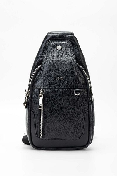 Tamer Tanca Men's Genuine Leather Black Body Bag