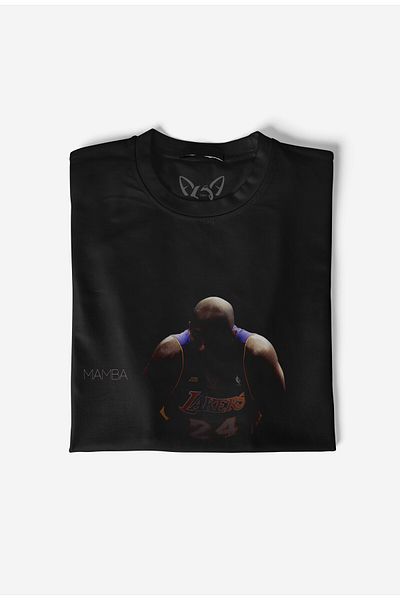 Alfa Tshirt Tricou negru pentru copii Kobe Bryant Picture Print Digital