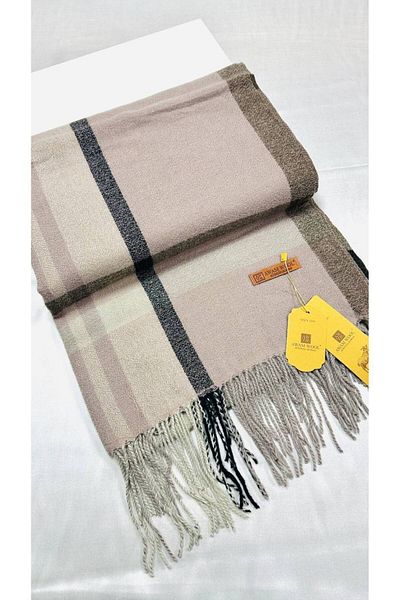 AWAM SILK Plaid Patterned Wool soft Textured Scarf Shawl & Shoulder Shawl 190*65