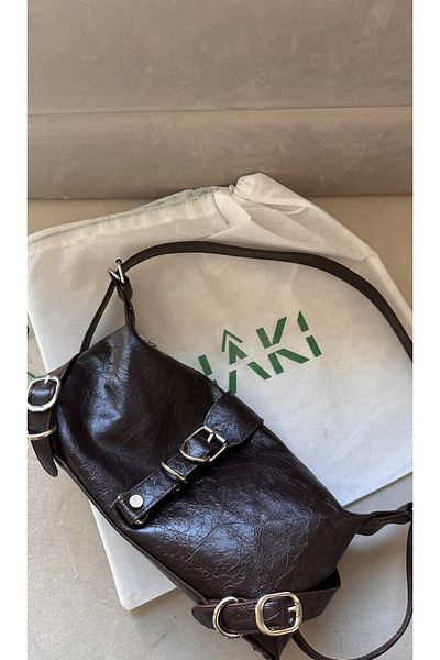 Boutiquehaki Geantă suspendată Bianca (sac de praf kaki)
