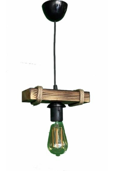 FY Siyah Tahtalı Halat Avize, modern ve şık dekorasyon için ideal seçim