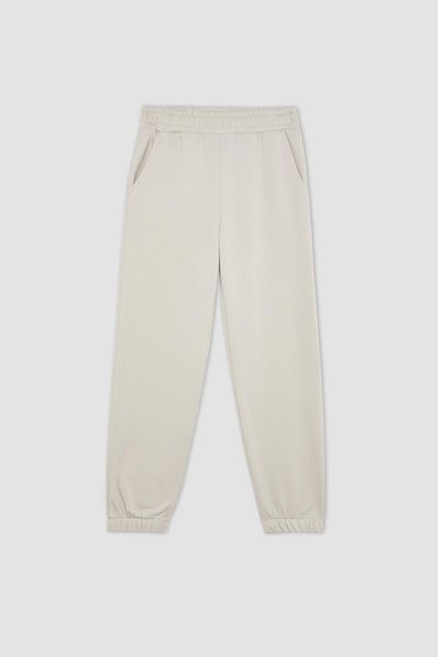 DeFacto Thick Jogger Sweatpants - Basic, Rubber Waist Leg, Straight Pocket B1859Ax24Sp
