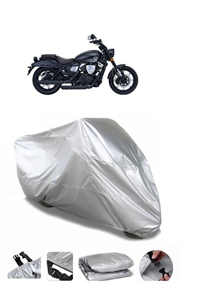 AUTOLION مشمع دراجة نارية رمادي متوافق مع Mondial 250