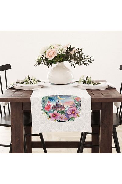 Filamente Ramadan Runner / Ramadan Pattern / Rezistent la pete - Tesatura Micropetek lavabila 140x40