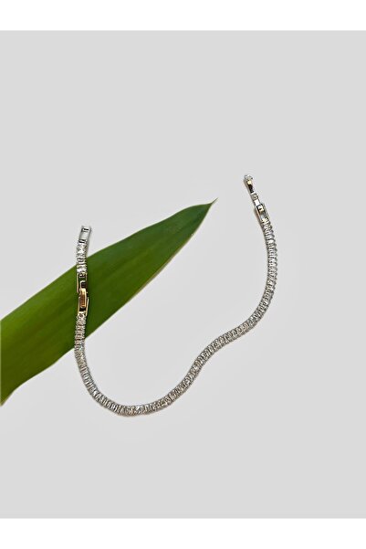 JEWELRY سوار الممر المائي من الفولاذ باللون الفضي