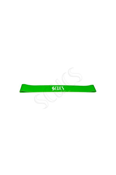 SCUCS Aerobic Latex Band 3 cm Green Color Medium Hard Set of 6