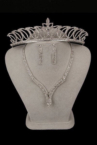 Limelia Shiny Elegant Stone Hira Model Crystal Stone Evening Dress Necklace E...