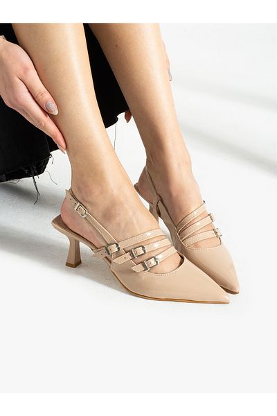 Alemdar Shoes Pantofi de damă cu toc FALL Ten din piele lacuită