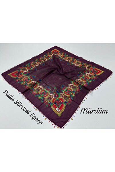 YILDIZ SCARF Yöresel Çeyrekli Boncuklu Mardin Hemavi Eşarp