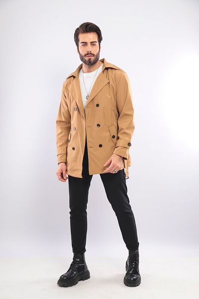 Yellow Men Overcoat Trench Coat Styles Prices Trendyol