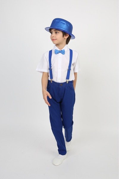 Genel Markalar Erkek çocuk gömlek pantolon  askı papyon takım 23 nisan 29 eki...