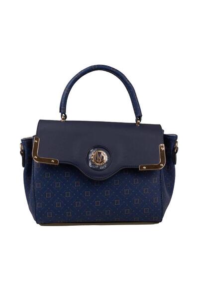 Levidor Lacivert Monogram Kadın El Çantası