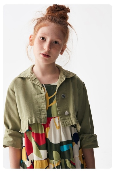 nk kids LIMI lanena jakna za devojčice