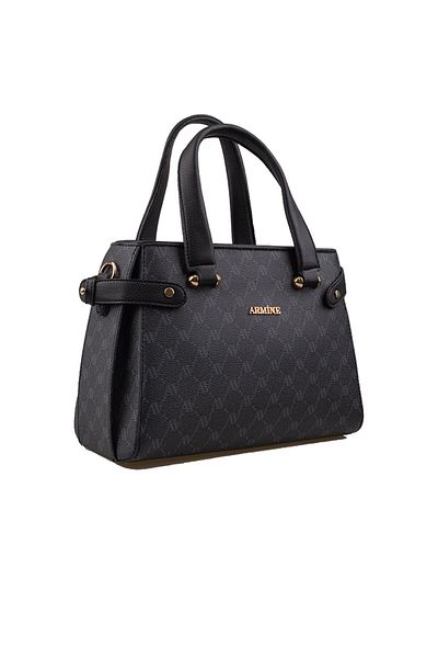 Armine Black Medium Size Dotted Women's Casual Bag