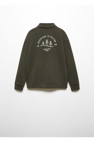 MANGO Kids Green Sweatshirt for Kids