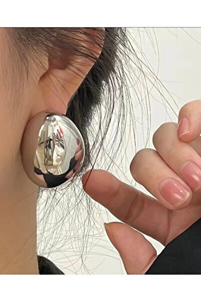 monalisatoka Kadın CLEO Büyük Boy Gümüş Küpe