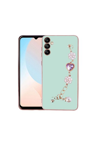MCASERING جراب سيليكون متوافق مع هاتف Samsung Galaxy A05S مع حامل على شكل قلب...