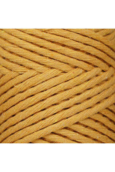 Makromecity Taranan Macrame Σχοινί 3mm Βαμβακερό Μακραμέ Σχοινί Μακραμέ Σχοινί Μουστάρδα