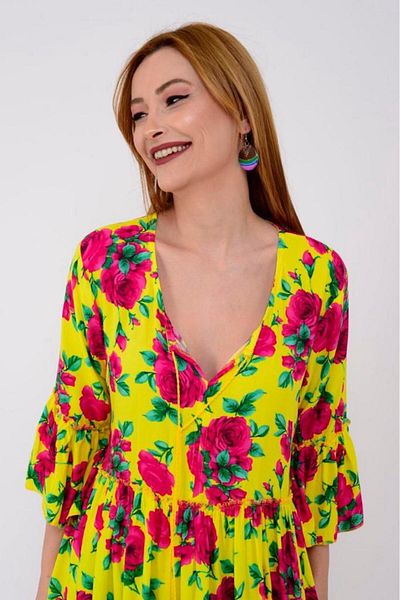 Rabiossa ROCHIE SCURTĂ DE FEMEI BOHEMIAN AUTENTICE