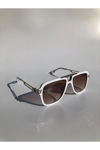 DSN CARTER WHITE SUNGLASSES
