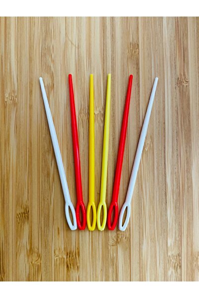 Öztürk إبرة خياطة من الصوف البلاستيكي (تريكو) 9 سم6 عبواتالبديل:4