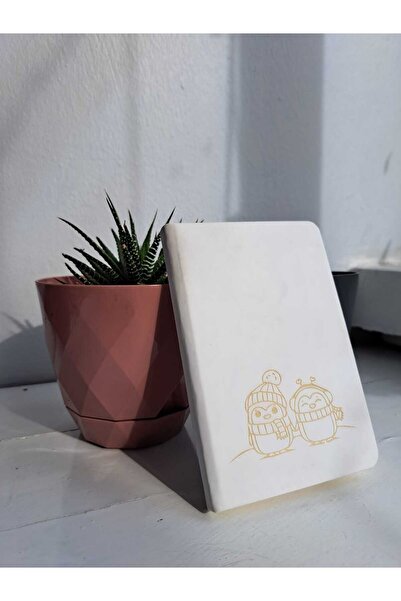 Ulus Damga Çizgili Not Defteri (NOTEBOOK) - Penguen Desenli Defter 9x14 Cm - ...