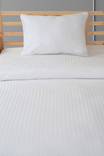 MEYN COLLECTİON SATIN SINGLE PERSON STRIPED Duvet Cover Set