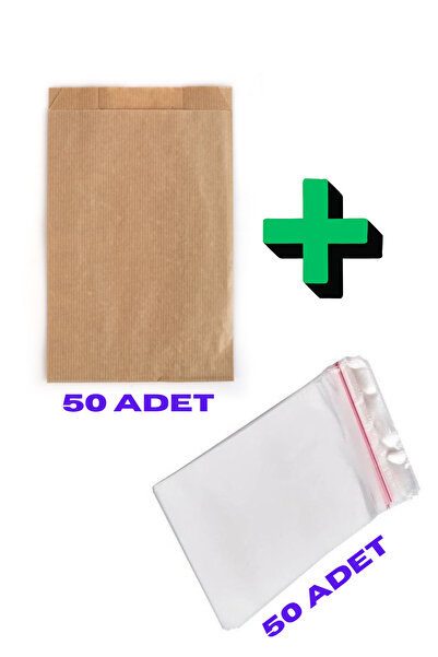 Dekals 2liSet Bantlı Jelatin + Kese Kağıdı Düğün kına Nişan Çerez Kına Poşeti 50 şer adet