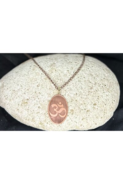 KAVELE %100 Gerçek Saf Bakır Motifli Bakır Kolye -