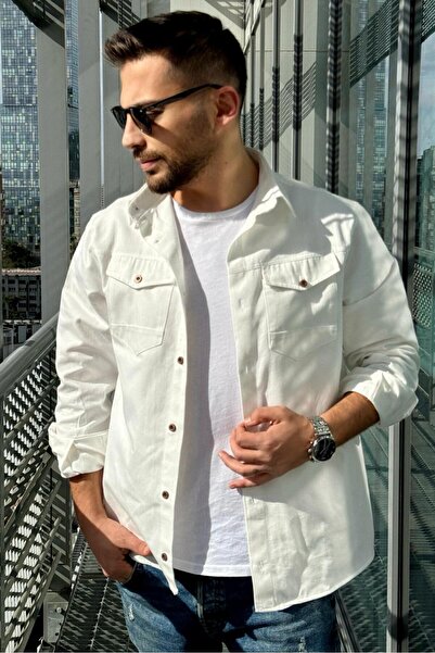 Gece Soyusinmez Cămașă cu mânecă lungă și buzunare pentru bărbați GC-XE5988