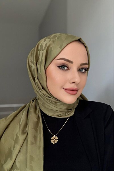 ARİFENURDESİGNS Kadın Tesettür Ipeksi Jakar Kazayağı Şal