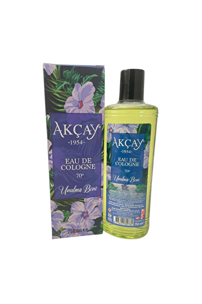 AKÇAY Unutma beni Kolonyası 70° 250 ML Kutulu Cam Şişe