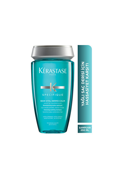 Kerastase Specifique Bain Vital Dermocalm Yağlı Saç Derisi için Hassasiyet Karşıtı Yatıştırıcı Şampuan 250 ml