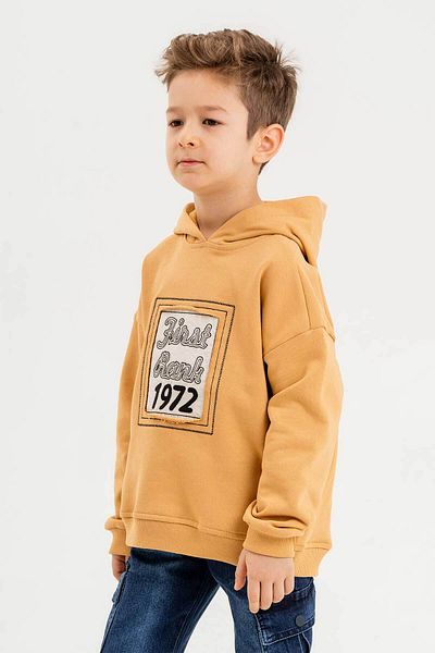 Gold Class Kidswear Hanorac pentru băieți cu glugă, 100% bumbac, cu 3 fire
