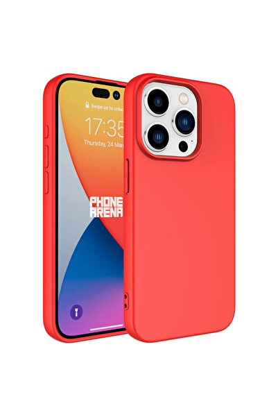 Balerion Apple iPhone 15 Pro Kılıf Kadife Lansman Soft Yumuşak Liquid Silikon...