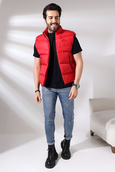 Talsmoda TALS FASHION RED COLOR MEN'S SPORTS VEST